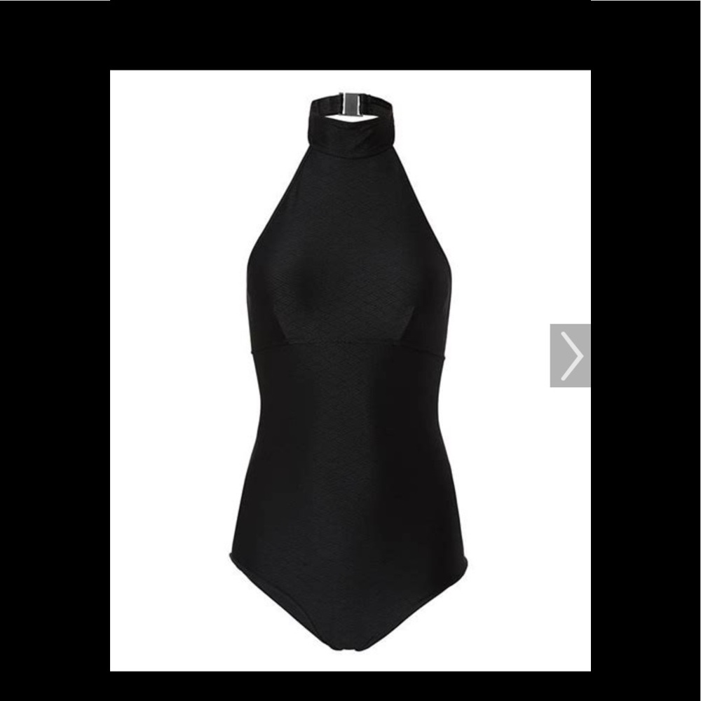 ONIA Black Heather Choker Swimsuit Size Large
